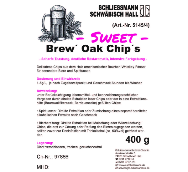 Brew Oak (50g / 400g) - FRESH - mittel getoastet: 50g-Päckchen