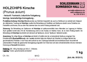 Holzchips Kirsche (1kg) - 1kg-Beutel