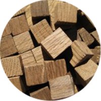 Französische Eichenholz-Würfel (100g / 225g-Socke / 1kg / 25kg) - 100g-Beutel